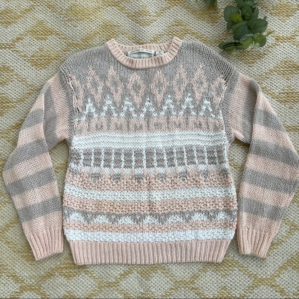 Vintage crewneck Print knitted sweater